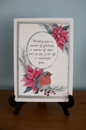 Beautiful Watercolour Christmas Verse 2 by Denise Mynard
