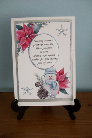 Beautiful Watercolour Christmas Verse 3 by Denise Mynard