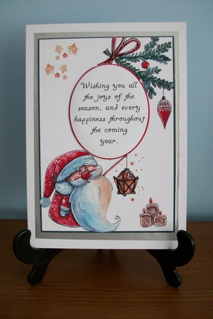 Christmas Watercolour Verse 4 by Denise Mynard