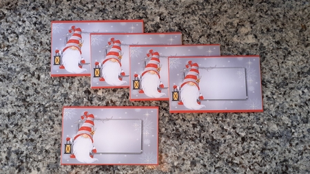 Santa gnome money wallet by Denise Mynard