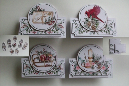 Winter Decorations Tent Card Bundle-2 by Denise Mynard