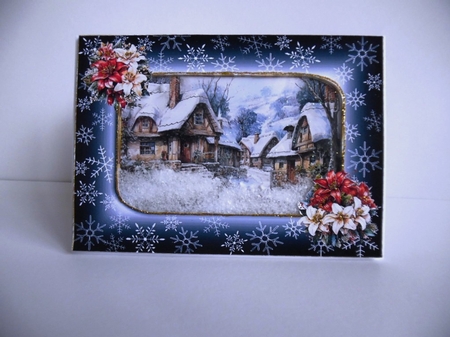 5x7 Christmas Village by Denise Mynard