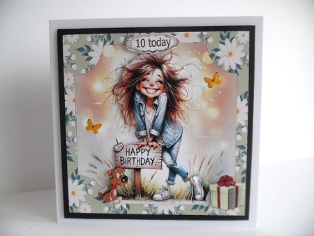 FUNNY BIRTHDAY GIRL 1 by Denise Mynard