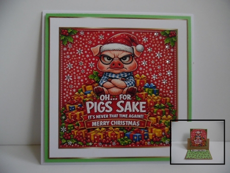 pig sake christmas by Denise Mynard