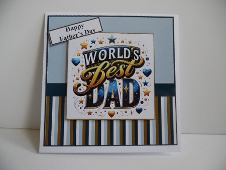 Worlds Best Dad  Fathers Day/Birthday Card by Denise Mynard