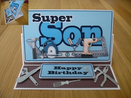 Super Son Happy Birthday Get Well Soon by Denise Mynard