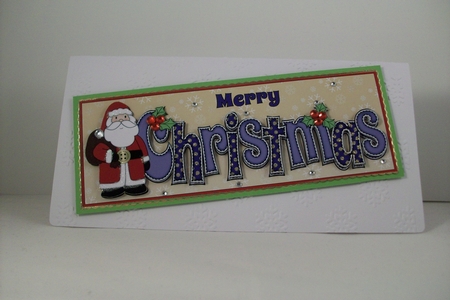 Santa in Coat Christmas Large Dl 4 by Denise Mynard