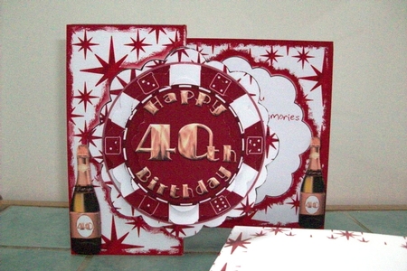 40th Birthday - Scalloped Fold Back Mini Kit by Denise Mynard