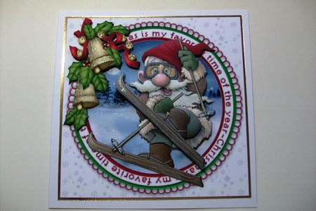 8x8 Flying high for Christmas fun mini kit by Denise Mynard