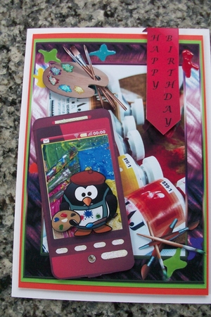 Oil Painting Phone by Denise Mynard