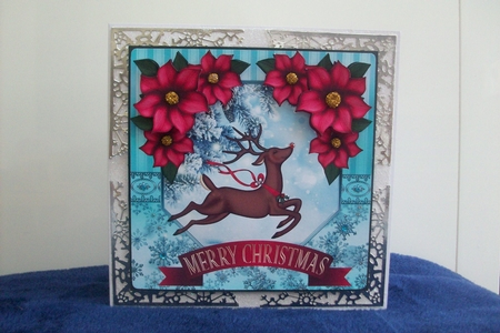 Rudolf and Wild Red Corners mini kit by Denise Mynard