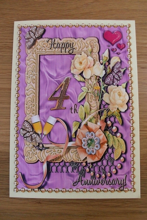 Anniversary card for 6th - 14th anniversary by Denise Mynard