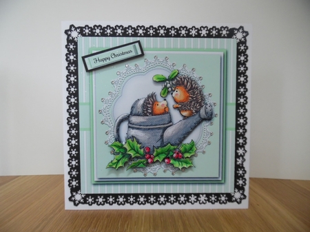 Mistletoe Hedgehogs by Denise Mynard