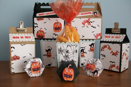 Six Halloween Digital Paper Kit by Denise Mynard