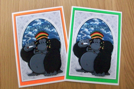 Just Chillin Card Front by Denise Mynard