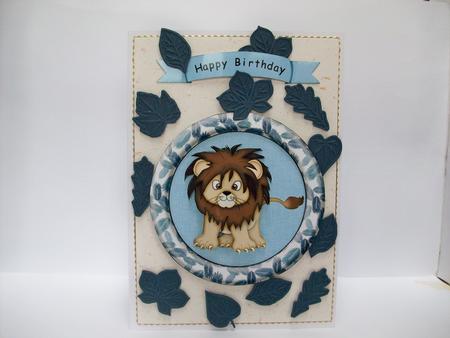 Lion in a Circle Layered Card Featured Gallery Photo