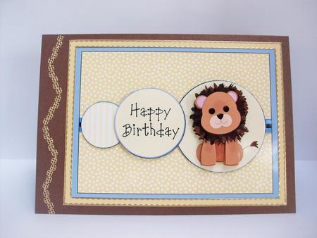 Boy's Lion Birthday Card Featured Gallery Photo