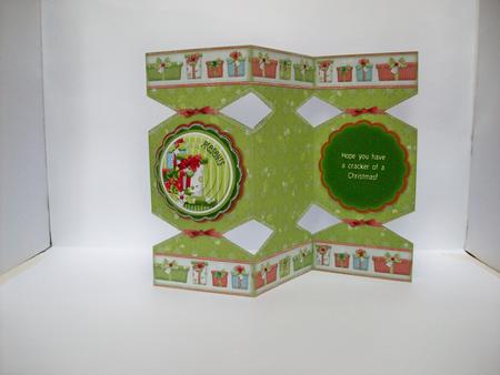 The Gift of Christmas Tri Fold Cracker Card Kit by Denise Mynard