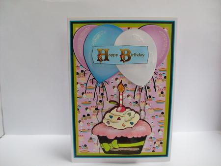 Birthday Cupcake by Denise Mynard