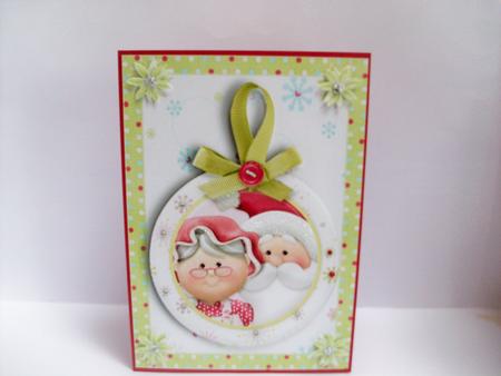 Mr & Mrs Claus Christmas Tag by Denise Mynard