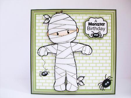Mummy Josh Birthday/halloween Topper by Denise Mynard