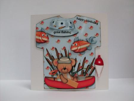 T Shirt Gone Fishing by Denise Mynard