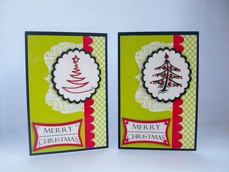 Two Christmas Trees by Denise Mynard