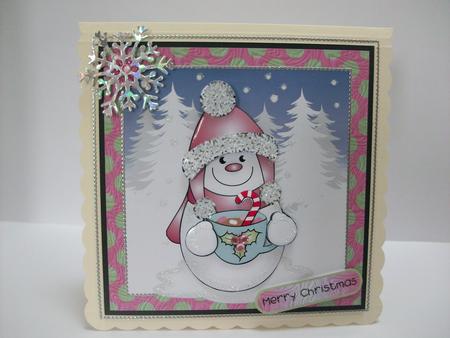 Snowman Soup Topper by Denise Mynard