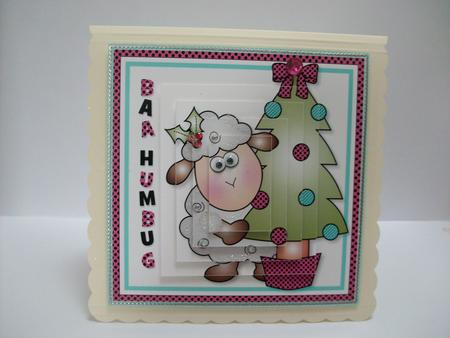 Baa Humbug Christmas Topper by Denise Mynard