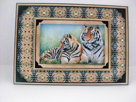 Two Tigers Quick Card by Denise Mynard