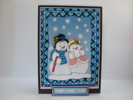 Mr & Mrs Snowman Decoupage by Denise Mynard