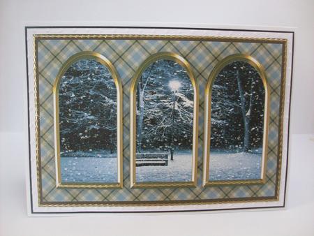 Three Arches - Winter Bench by Denise Mynard