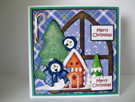 Happy Snowman 3 by Denise Mynard