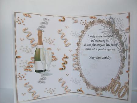 100th Birthday Celebration Insert by Denise Mynard