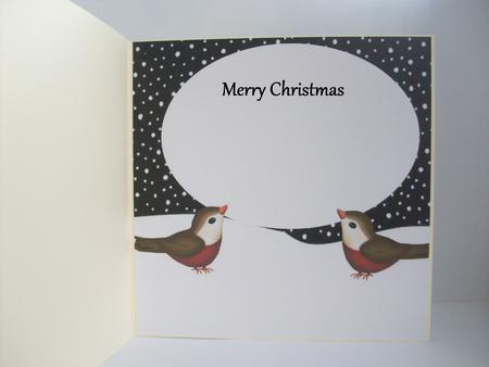 Robins in the Snow 8x8 Insert by Denise Mynard