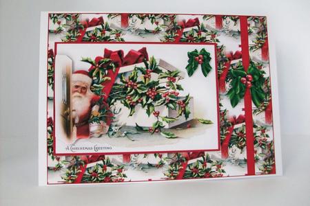 Vintage Santa a Christmas Greeting by Denise Mynard