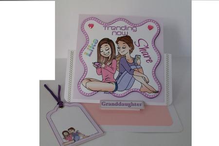 Texting Friends Quick Card by Denise Mynard