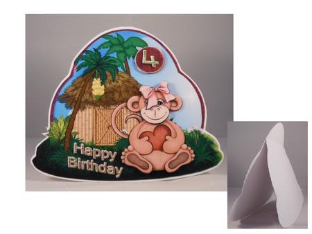 Jungle Fun - Happy Birthday 1-5yrs-girl by Denise Mynard