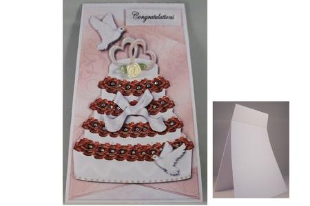 Tent Card Topper Wedding Cake by Denise Mynard