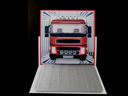 Keep on Trucking - Red Truck - Personalise for Any Age by Denise Mynard