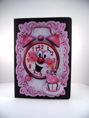 Yeh! Time to Party with Clock and Cake by Denise Mynard