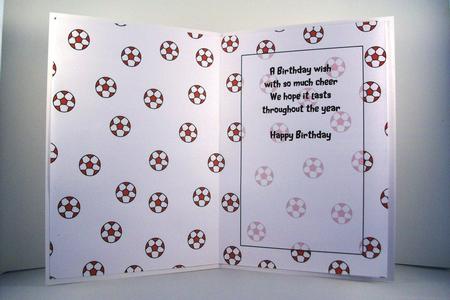 Red Football A5 Insert by Denise Mynard