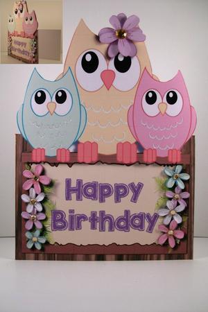Over the Edge , Three Owl's Birthday Wishes by Denise Mynard