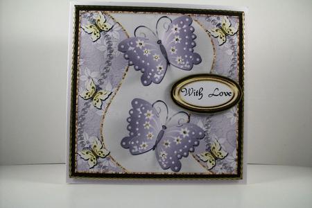 Butterflies Dance 6x6 Topper 5 by Denise Mynard