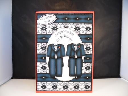 Civil Partners Wedding/anniversary Male by Denise Mynard