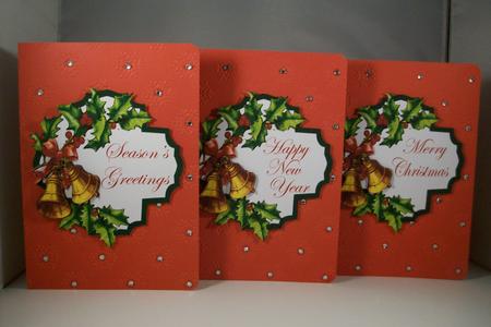 Christmas Bells Toppers and Decoupage by Denise Mynard