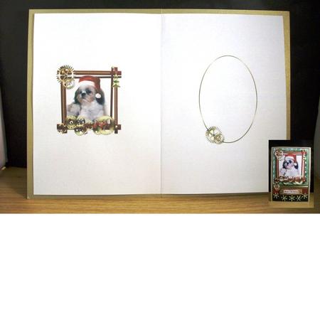 Shih Tzu Steampunk Christmas Wishes Insert by Denise Mynard