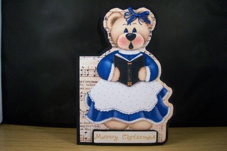 Singing Merry Christmas Shaped Card by Denise Mynard