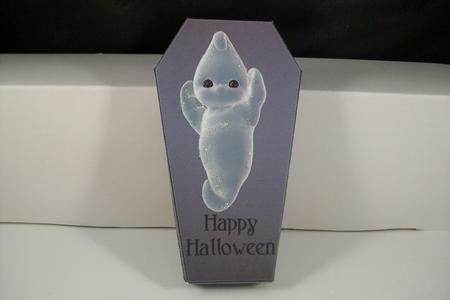 Coffin Shaped Box 'ghost' by Denise Mynard