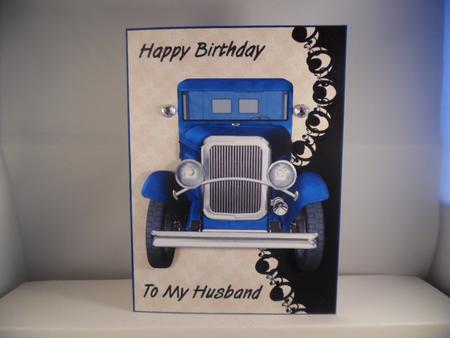 Old Blue Truck for Husband by Denise Mynard